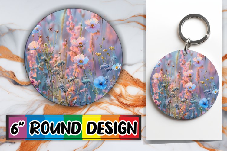 Radiant Floral Circle Sublimation Gallery example image 1