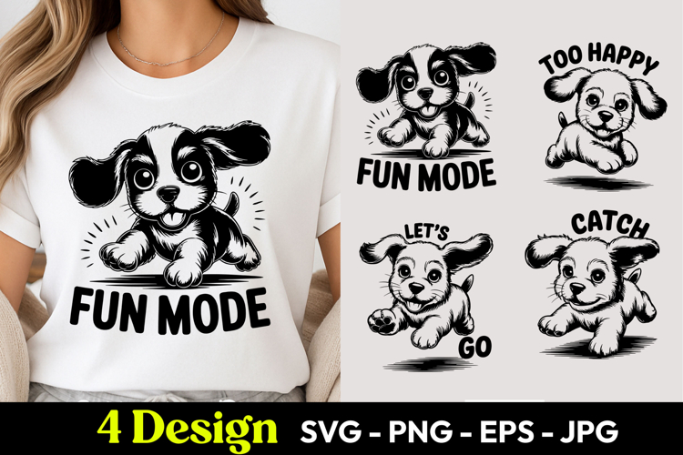 Fun Mode Puppy SVG PNG