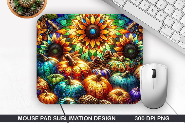 Pumpkin Mouse Pad Sublimation, Halloween Mouse Pad PNG