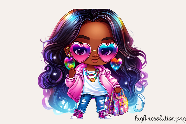 Black Girl Afro Png Image 16
