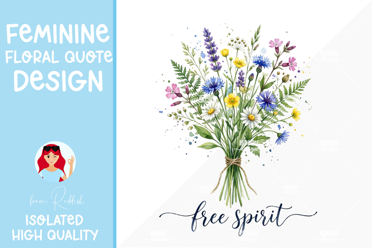 Watercolor Flowers Image 3