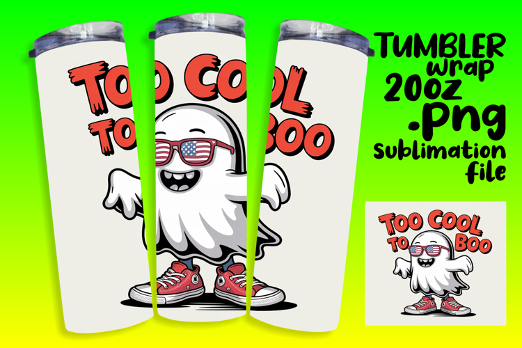 Creative 20oz Tumbler Template , Funny Ghost