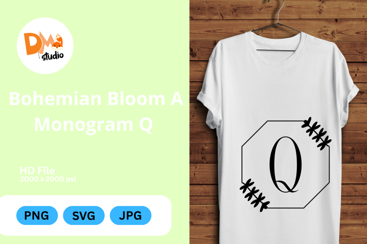 Bohemian Bloom Monogram