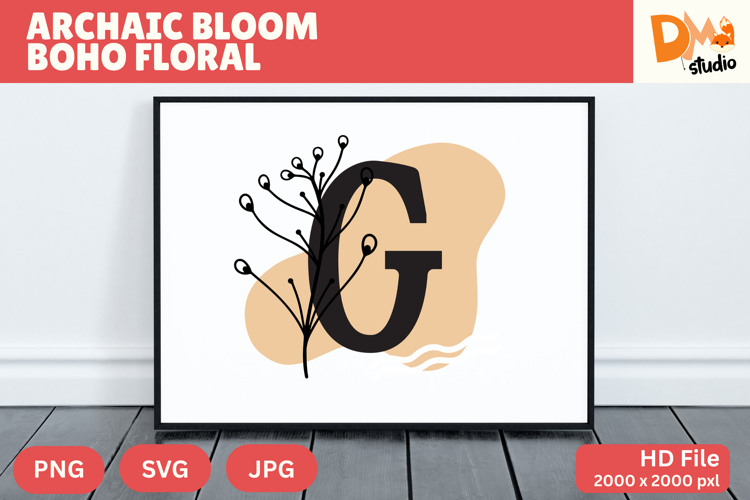 Floral Letter Svg Image 19
