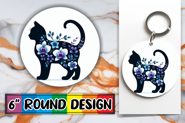 Whimsical Circle Ornaments PNG Design, Flower Animals