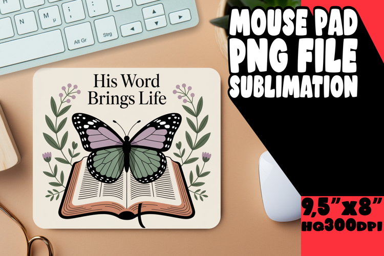 JOYFUL desk PAD Sublimation PNG, Religious