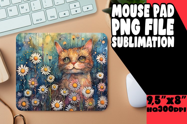 Chuckle-Worthy Cat Desk Pad example image 1