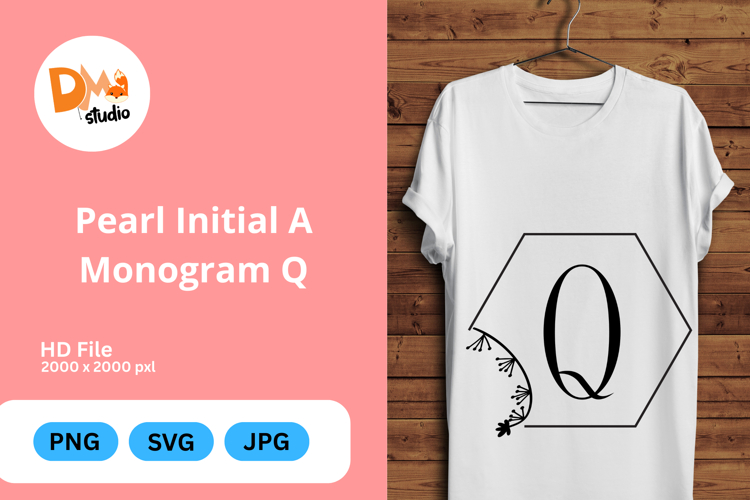 Pearl Monogram Svg Image 15