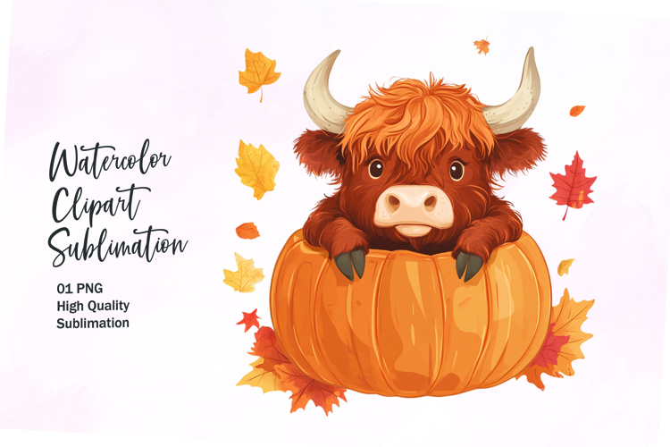 Highland Cow Clipart Image 4