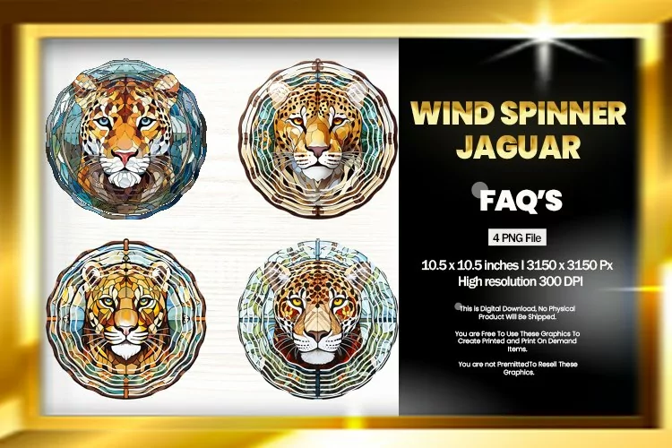 Jaguar Wind Spinner Sublimation - 04 Variations
