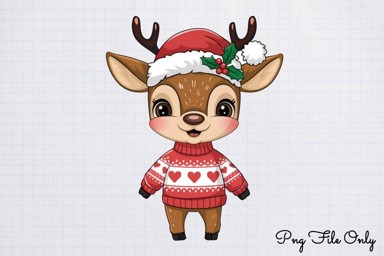 Woodland Christmas Animals Cliparts PNG