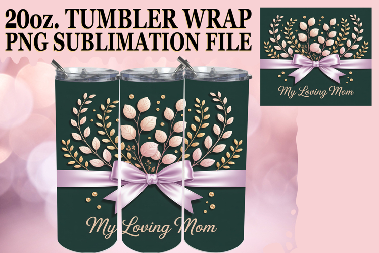 Lively Evenings 20oz tumbler wrap, Mothers Day