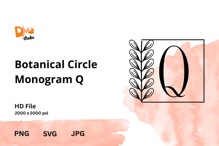 Botanical Circle Monogram