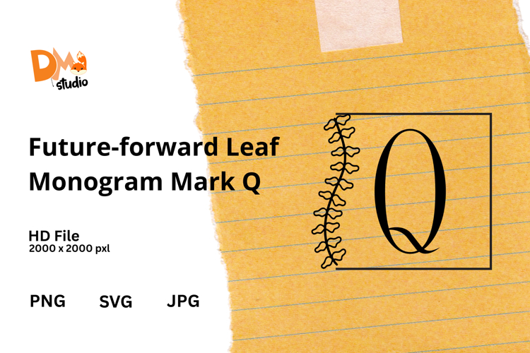 Future-forward Leaf Monogram Mark