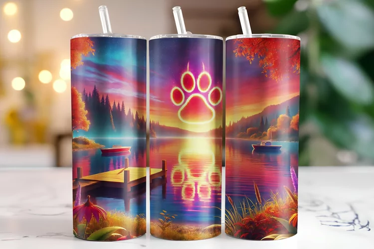 Paw Tumbler Wrap | Sublimation | Tumblers