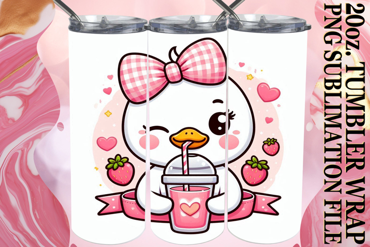 Radiant Memories 20oz tumbler wrap, Cute Goose