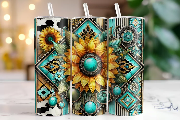 Sunflowers Tumbler Wrap | Sublimation | Tumblers