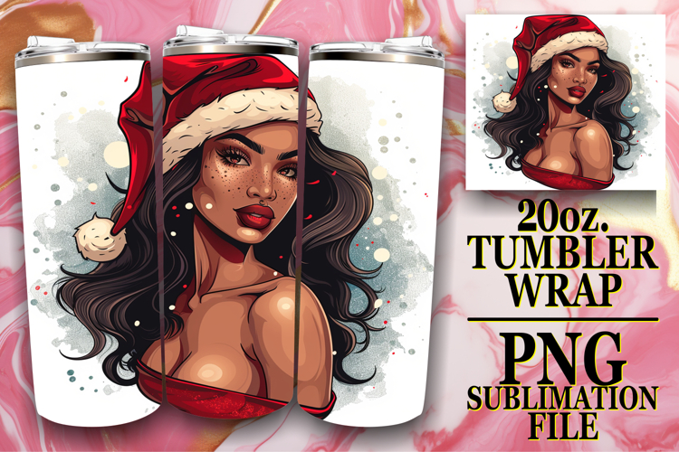 GIFT OF JOYFULNESS 20oz TUMBLER WRAP, Xmas Girl