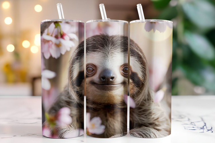 Sloth Tumbler Wrap | Sublimation | Tumblers
