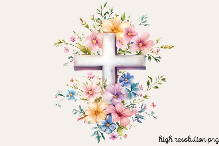 Easter Cross Clipart Image 4