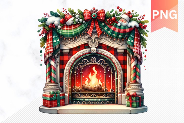 Christmas Fireplace Png Image 21