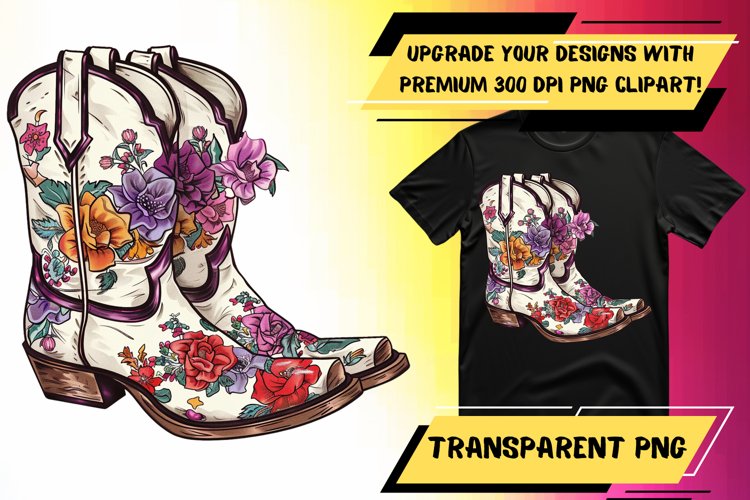 Blooming Trails: Western-themed Floral Art