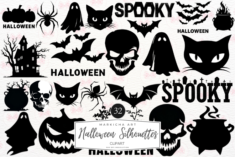 Halloween Silhouettes Clipart
