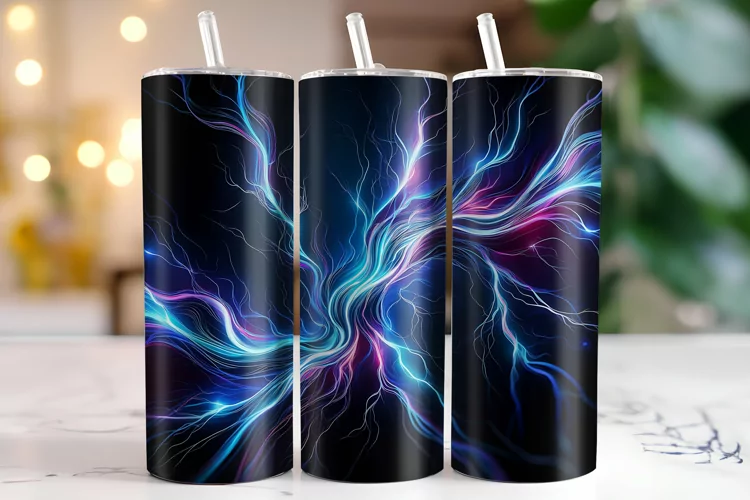 Abstract Waves Tumbler Wrap | Sublimation | Tumblers