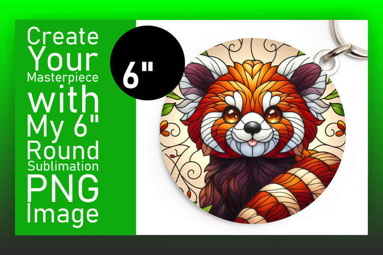 Stylish Round Design for Keychains , Animals