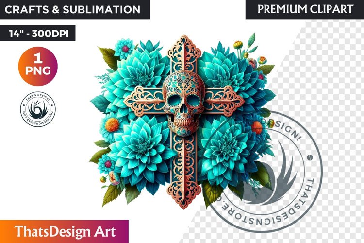 Sugar Skull Clipart Image 17