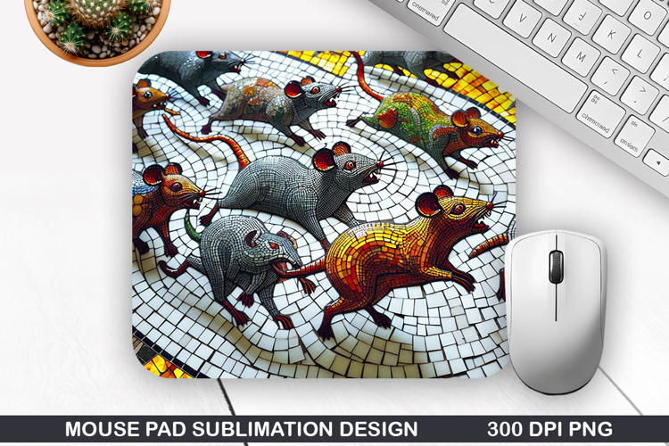 Halloween Rats Mouse Pad Sublimation,Halloween Mouse Pad PNG