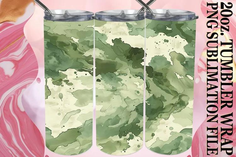 Colorful Art Tumbler Design 20oz