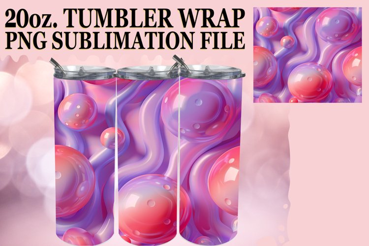 Bold Colorful 20oz Tumbler Wrap Series example image 1