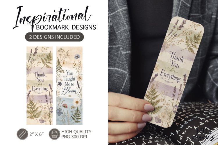 Teacher appreciation Thank You Floral Teacher Bookmarks