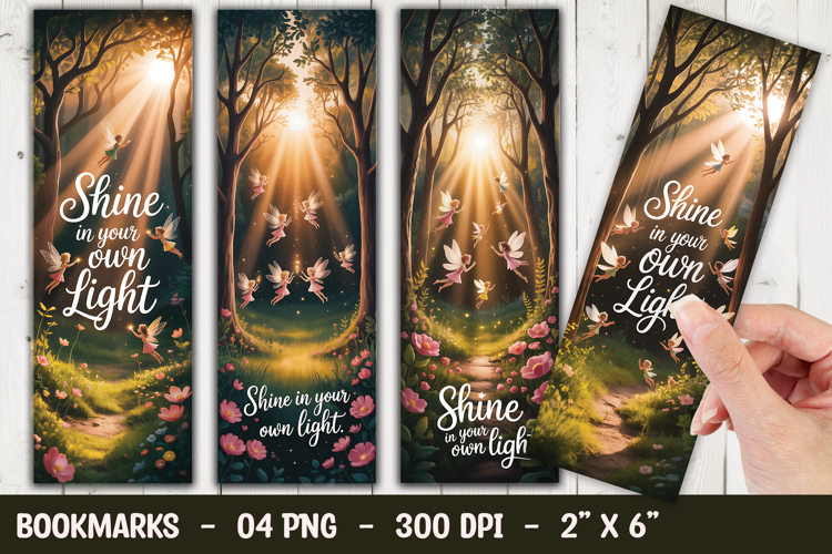 Golden Light Bookmark Sublimation