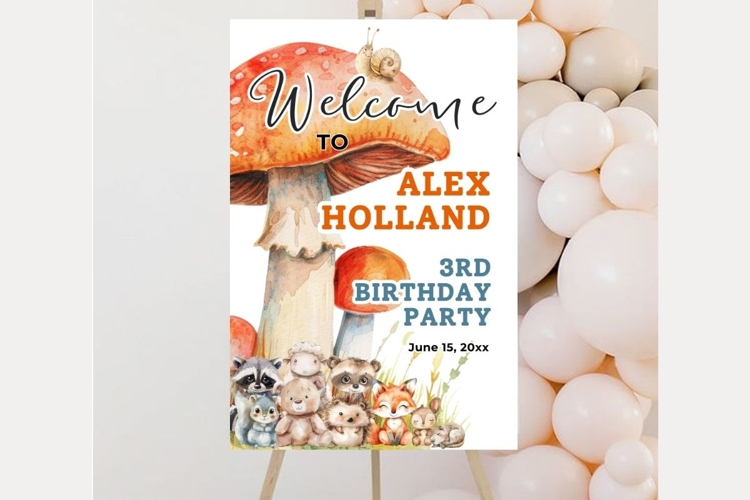 Baby Shower Welcome Sign Template 217 example image 1