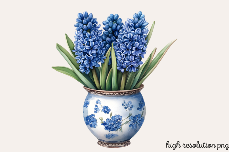 Blue Flower Clipart Image 18