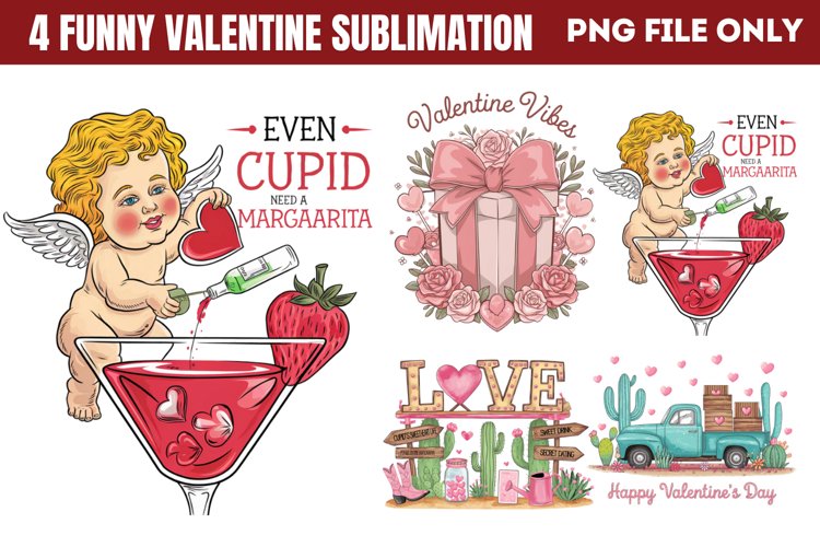 Funny Valentine Sublimation PNG