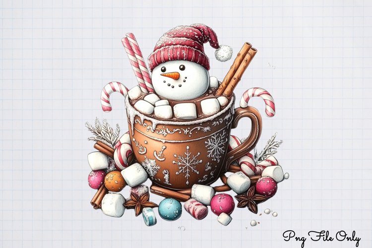 Christmas Cute-Snowman Clipart PNG