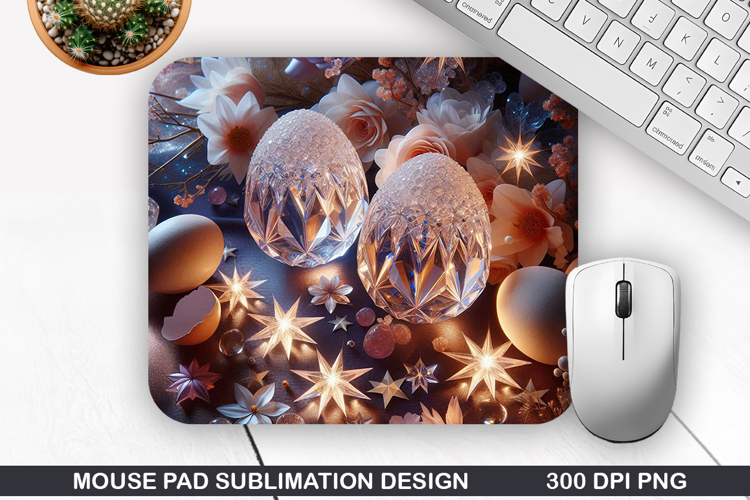 Easter Eggs Mouse Pad Sublimation, Easter Mouse Pad PNG