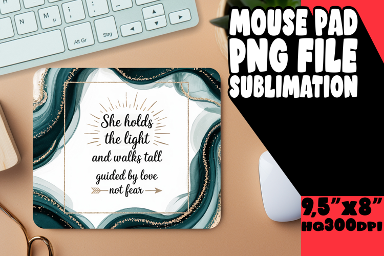 CHEERFUL desk mat Fun Sublimation, Religious