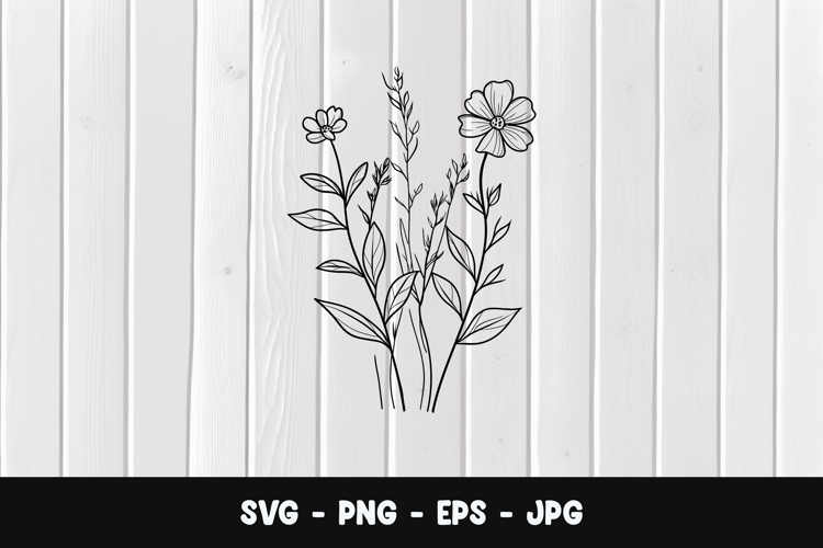 Botanical Stems SVG PNG