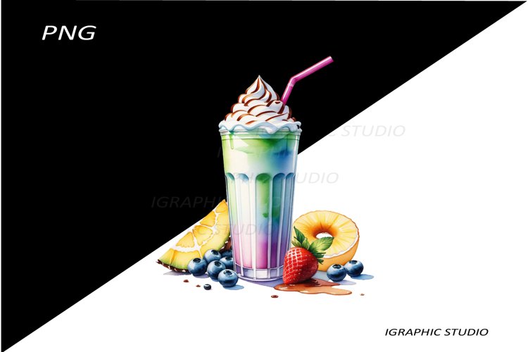Milkshake Clipart, Food Clipart