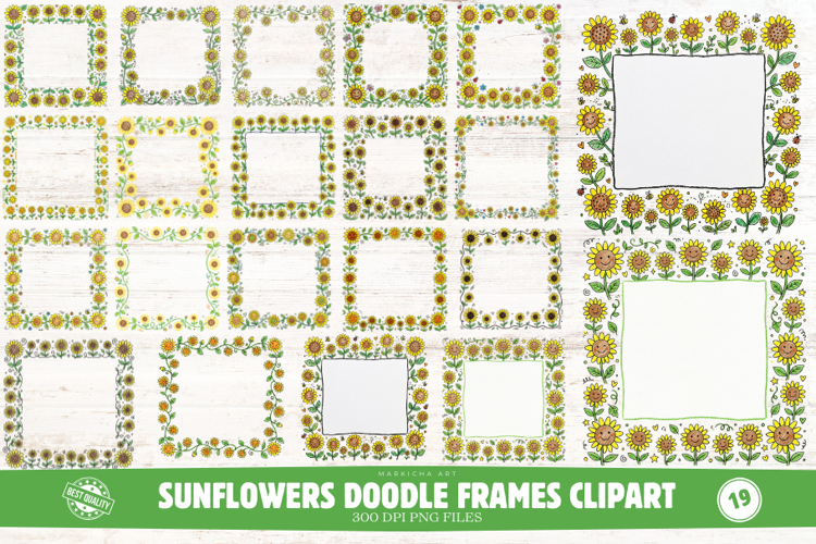 Sunflower Border Clipart