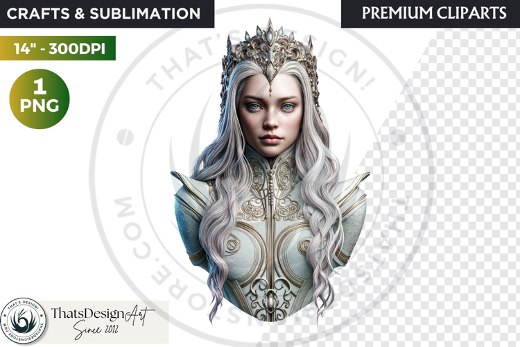 Fantasy Ruler Clipart PNG, Fantasy King & Queen Portrait