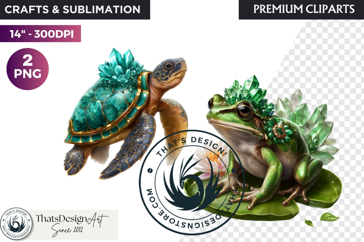 Fantasy Animal and crystal PNG Clipart scrapbooking