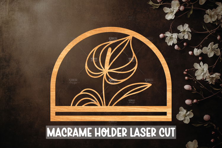 Macrame Holder Laser cut, Home decor Laser Cut