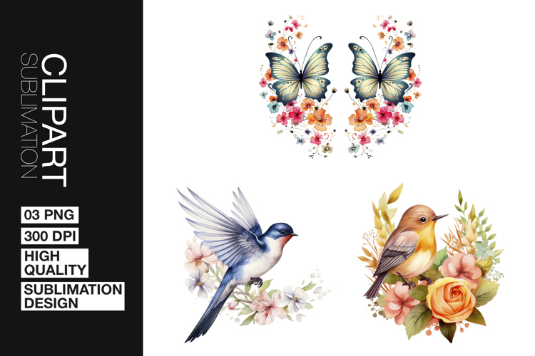 Butterfly Bird Art Clipart PNG