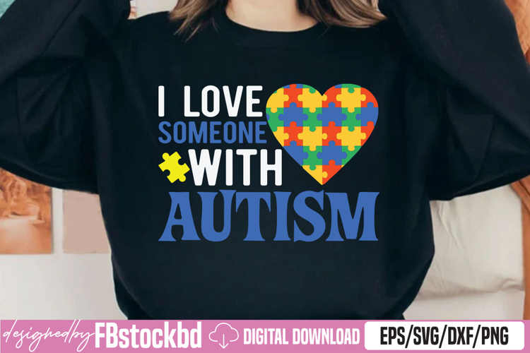 I love someone with autism SVG