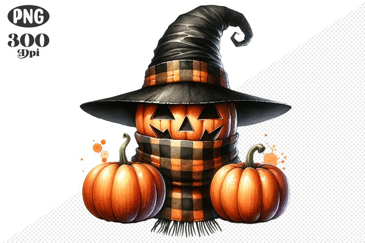 Halloween Pumpkins Sublimation - Clipart PNG Design